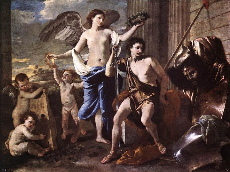 POUSSIN, Nicolas The Triumph of David a china oil painting image